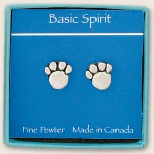 Paw Print Stud Earrings (BOXED)