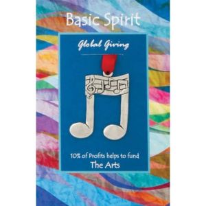 Dbl. Note The Arts Global Giving Orn.