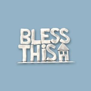 Bless This House Small Standing Word Plaque (BOXED)