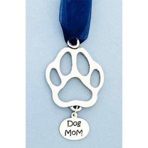 Paw w/ Dog Mom Car Ornamnet 