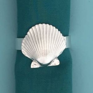 Shell Napkin Ring Set