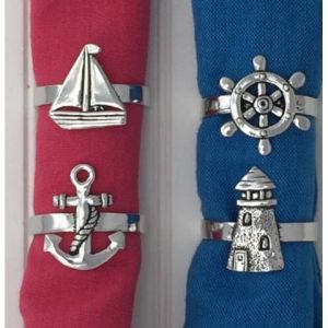 Nautical Napkin Ring Set