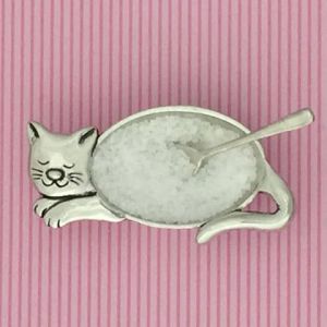 Cat Salt Cellar w/spoon