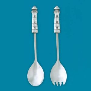 Lighthouse Salad Servers