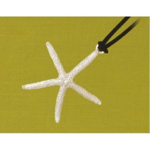 Lg Starfish Suede Cord Necklace
