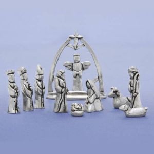 11pc. Nativity Set w/Creche