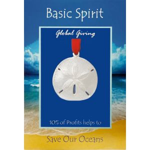 Sanddollar Save our Oceans Global Giving Orn.
