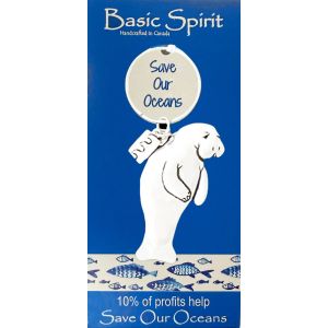 Manatee Save Our Oceans Keychain