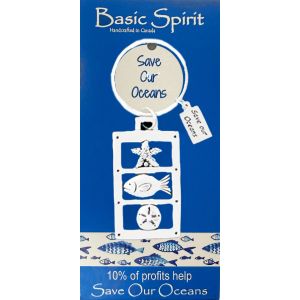 Sea Life Save Our Oceans Keychain