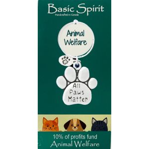 Paw Print Animal Welfare Keychain