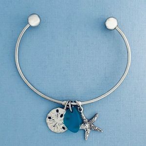 Starfish w/Sanddollar Cuff Bracelet