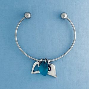 2 Hearts Cuff Bracelet 