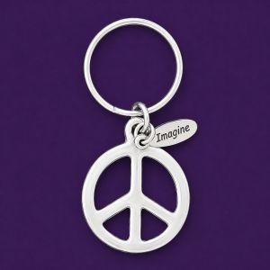 Peace Sign Keychain