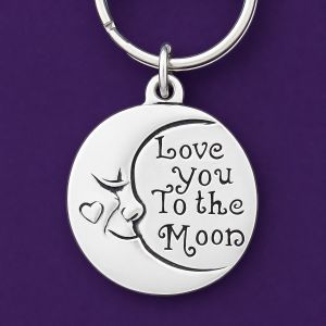 Love to Moon Keychain