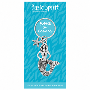 Mermaid Save Our Oceans Keychain