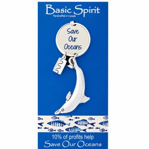 Dolphin Save Our Oceans Keychain