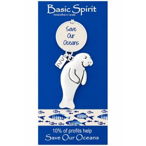 Manatee Save Our Oceans Keychain