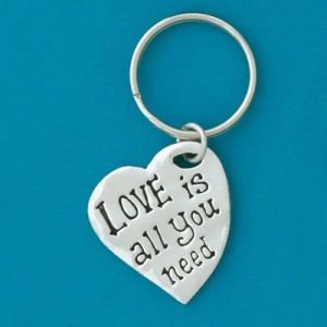 Love is All Quote Keychain (BOXED)