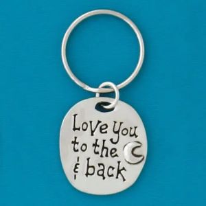 Love to Moon Quote Keychain (BOXED)