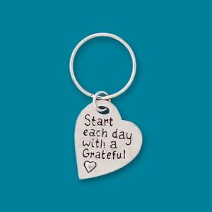 Grateful Heart Quote Keychain (BOXED)