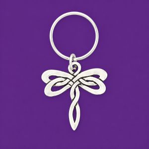 Celtic Dragonfly Keychain