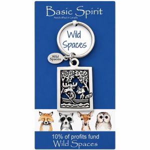 Canoe Animals Wild Spaces Keychain
