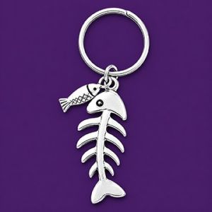 Fish Bones Keychain