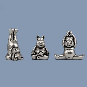 3 Pc. Yoga Hippo Miniature Set 
