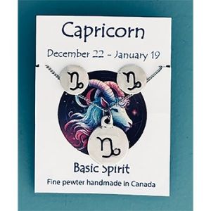 Capricorn Necklace & Earring Set 