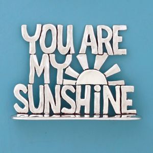 Sunshine Large Standing Word Plaque (BOXED)