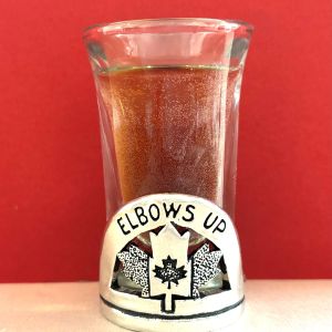 Elbows Up Shot Glass
