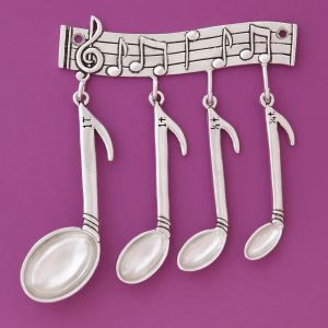 Music Meas. Spoons w/rack (BOXED)