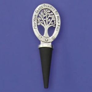 Glass 1/2 Full Bottle Stopper